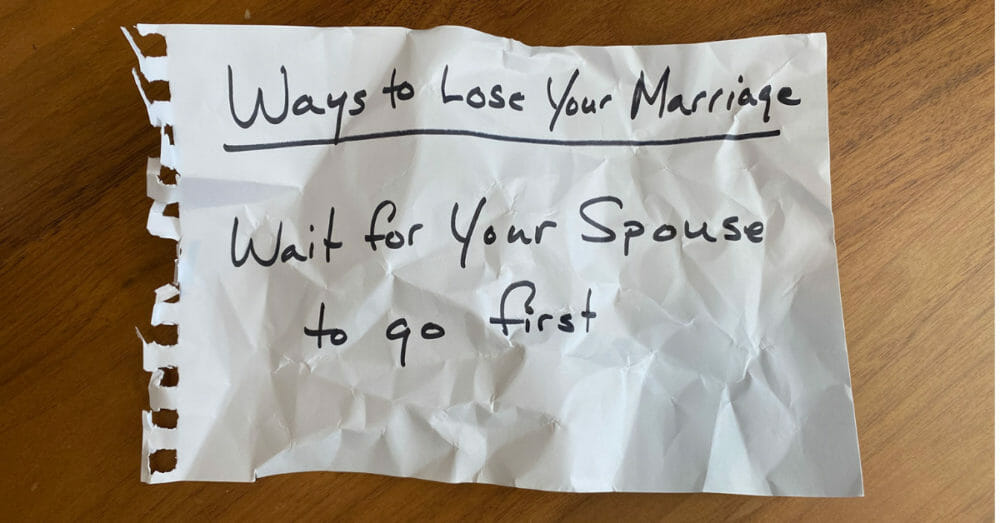 #50 The List: Wait For Your Spouse To Go First Image